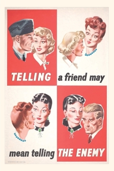 Paperback Vintage Journal Loose Lips Poster Book