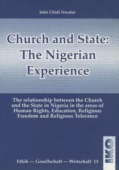 Paperback Church and State: The Nigerian Experience Book