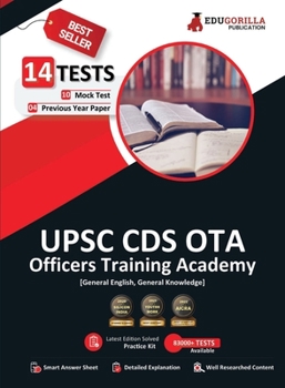 Paperback UPSC CDS OTA General English and General Knowledge (English Edition) - 10 Mock Tests and 4 Previous Year Papers (1600 Solved Questions) with Free Acce Book
