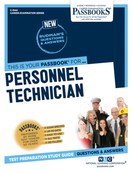 Paperback Personnel Technician (C-1944): Passbooks Study Guide Volume 1944 Book