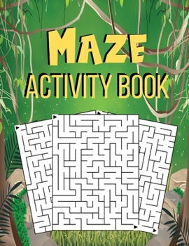 Paperback Maze Activity Book: Puzzle Book For Kids or Adults, Turtle And Dog Mazes 81 Pages 8.5x11 Book