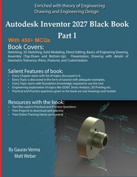 Paperback Autodesk Inventor 2027 Black Book Part I Book