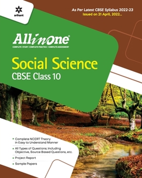 Paperback CBSE All In One Social Science Class 10 2022-23 Edition (As per latest CBSE Syllabus issued on 21 April 2022) Book