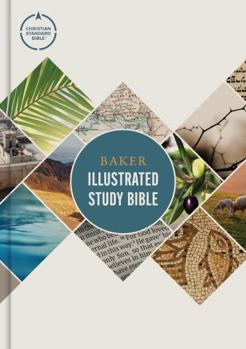 Hardcover CSB Baker Illustrated Study Bible, Hardcover, Red Letter, Full Color Interior, Study Note Commentary, Articles, Images, Illustrations, Reconstructions, Definitions, Outlines, Maps Book