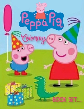 Paperback Peppa Pig Coloring Book Set: peppa pig coloring books for kids. 25 Pages - 8.5" x 11". Book