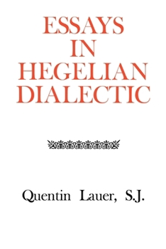 Paperback Essays in Hegelian Dialectic Book