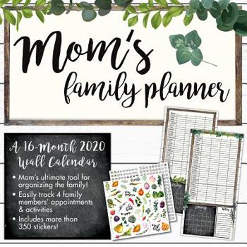 Calendar Cal-2020 Mom's Family Planner Wall Book