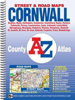 Spiral-bound Cornwall County Atlas Book