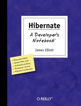 Paperback Hibernate: A Developer's Notebook Book