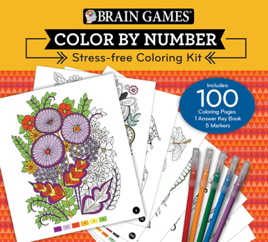 Brain Games Color by Number: Stress-Free Coloring Kit