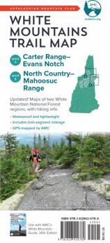 Map AMC White Mountains Trail Maps 5-6: Carter Range-Evans Notch and North Country-Mahoosuc Book