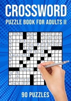 Paperback Crossword Puzzle Book for Adults II: Cross Word Activity Puzzlebook 90 Puzzles (US Version) Book