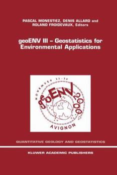 Paperback Geoenv III -- Geostatistics for Environmental Applications: Proceedings of the Third European Conference on Geostatistics for Environmental Applicatio Book
