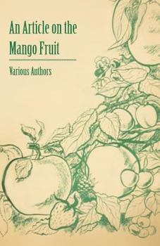 Paperback An Article on the Mango Fruit Book