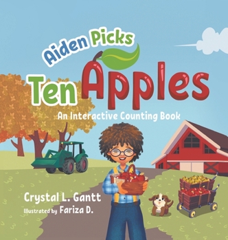 Hardcover Aiden Picks Ten Apples: An Interactive Counting Book