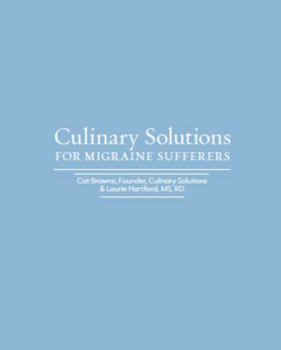 Hardcover Culinary Solutions For Migraine Sufferers Book