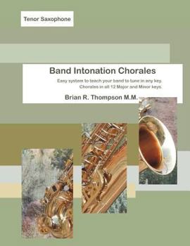 Paperback Tenor Sax, Band Intonation Chorales Book