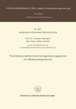 Paperback Porenbildung Während Des Homogenisierungsglühens Von Metallpulvergemischen [German] Book