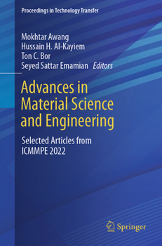 Paperback Advances in Material Science and Engineering: Selected Articles from Icmmpe 2022 Book