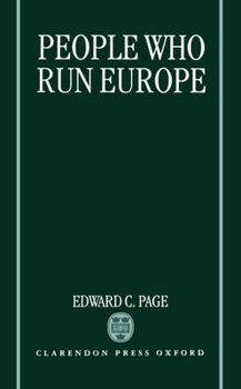 Hardcover Peop[le Who Run Europe Book