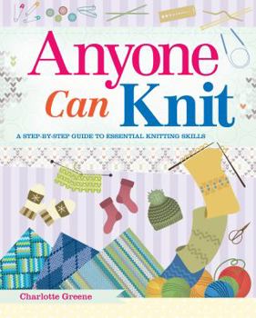 Paperback Anyone Can Knit Book