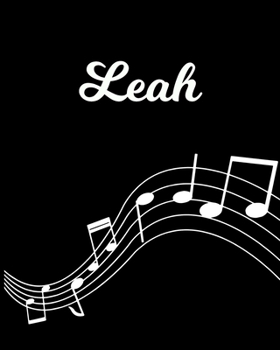 Leah: Sheet Music Note Manuscript Notebook Paper | Personalized Custom First Name Initial L | Musician Composer Instrument Composition Book | 12 ... Guide | Create Compose & Write Creative Songs