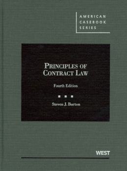 Hardcover Burton's Principles of Contract Law, 4th Book