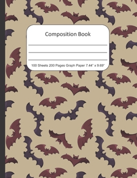 Composition Book Graph Paper: Quad Rule (4x4) Graph Paper, Four Squares per Inch Journal Notebook for Math, Science, School, Home or Work