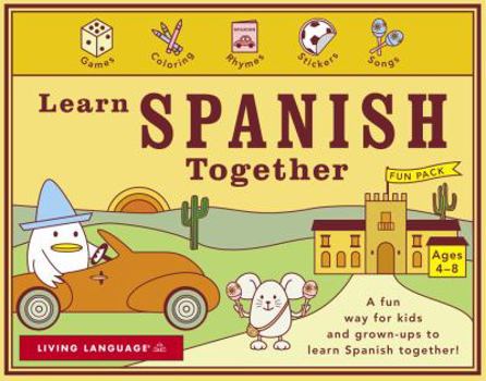 Hardcover Learn Spanish Together [With 3 48-Page Activity Books and Stickers and 3 60 Minute Audio CDs] [Large Print] Book