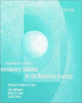 Paperback Introductory Statistics for the Behavioral Sciences Study Guide: Book