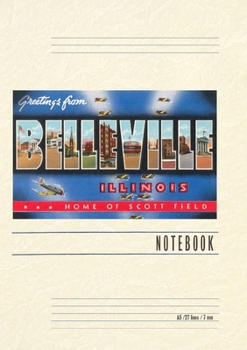 Paperback Vintage Lined Notebook Greetings from Belleville, Illinois Book