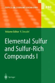 Paperback Elemental Sulfur and Sulfur-Rich Compounds I Book