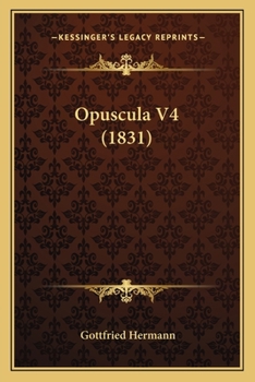 Paperback Opuscula V4 (1831) [German] Book