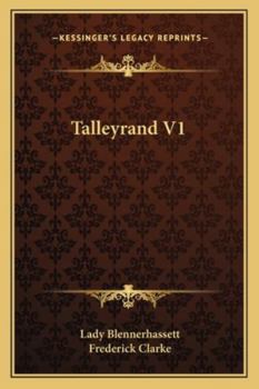 Paperback Talleyrand V1 Book