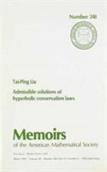 Admissible Solutions of Hyperbolic Conservation Laws (Memoirs Series ; No 30/240)