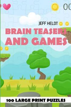 Paperback Brain Teasers And Games: Corral Puzzles - 100 Large Print Puzzles Book
