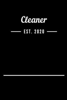 Paperback Cleaner EST. 2020: Blank Lined Notebook Journal Book