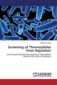 Paperback Screening of Thermophiles from Rajasthan Book