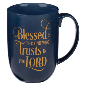 Misc. Supplies Christian Art Gifts Ceramic Coffee and Tea Mug for Men and Women: Blessed Is the One Who Trusts - Jeremiah 17:7 Inspirational Bible Verse, Black, 12 F Book