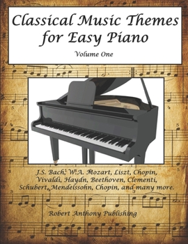 Paperback Classical Music Themes for Easy Piano: Volume 1 Book