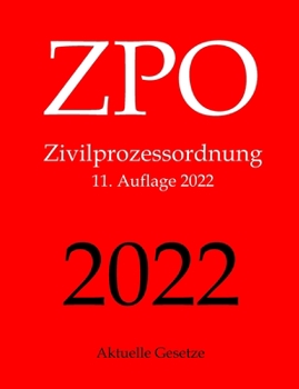 Paperback ZPO, Zivilprozessordnung, Aktuelle Gesetze [German] Book