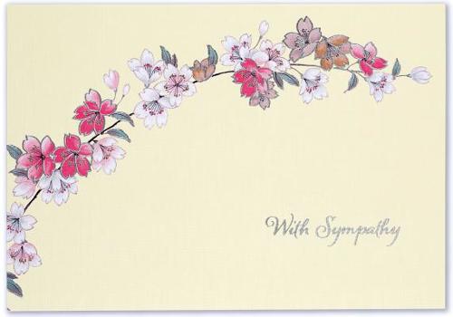 Hardcover Note Card Sympathy Book