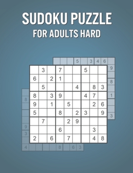 Paperback Sudoku Puzzle For Adults Hard: 600 Big Print Challenging Sudoku Puzzles for Adults - With Answers Book