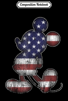 Composition Notebook: Disney Americana 4th of July Mickey Mouse  Journal/Notebook Blank Lined Ruled 6x9 100 Pages
