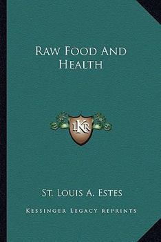 Paperback Raw Food And Health Book