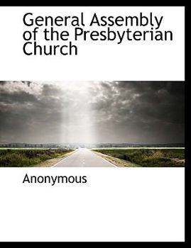 Hardcover General Assembly of the Presbyterian Church Book