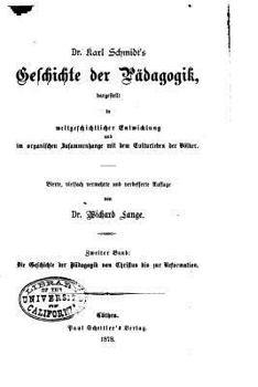 Paperback Dr. Karl Schmidt's Geschichte der Pädagogik [German] Book