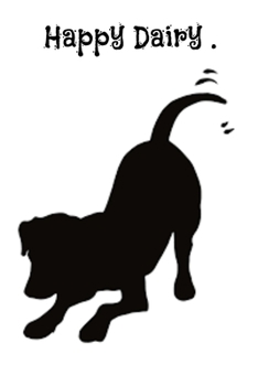 Happy Dairy (DOGs Dairy).: Lined Notebook perfect as a dairy or a journal.