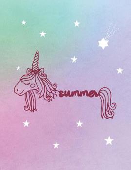 Paperback Summer: Unicorn Name Notebook Book