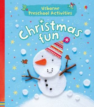 Hardcover Christmas Fun: Usborne Preschool Activities Book